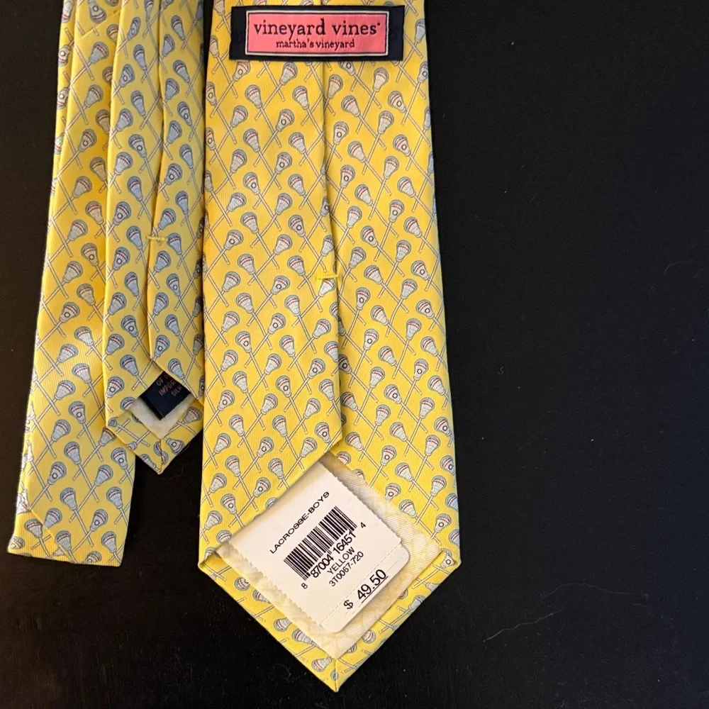 Vineyard Vines Yellow and Blue Kids Tie
